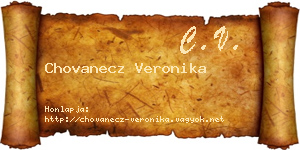 Chovanecz Veronika névjegykártya